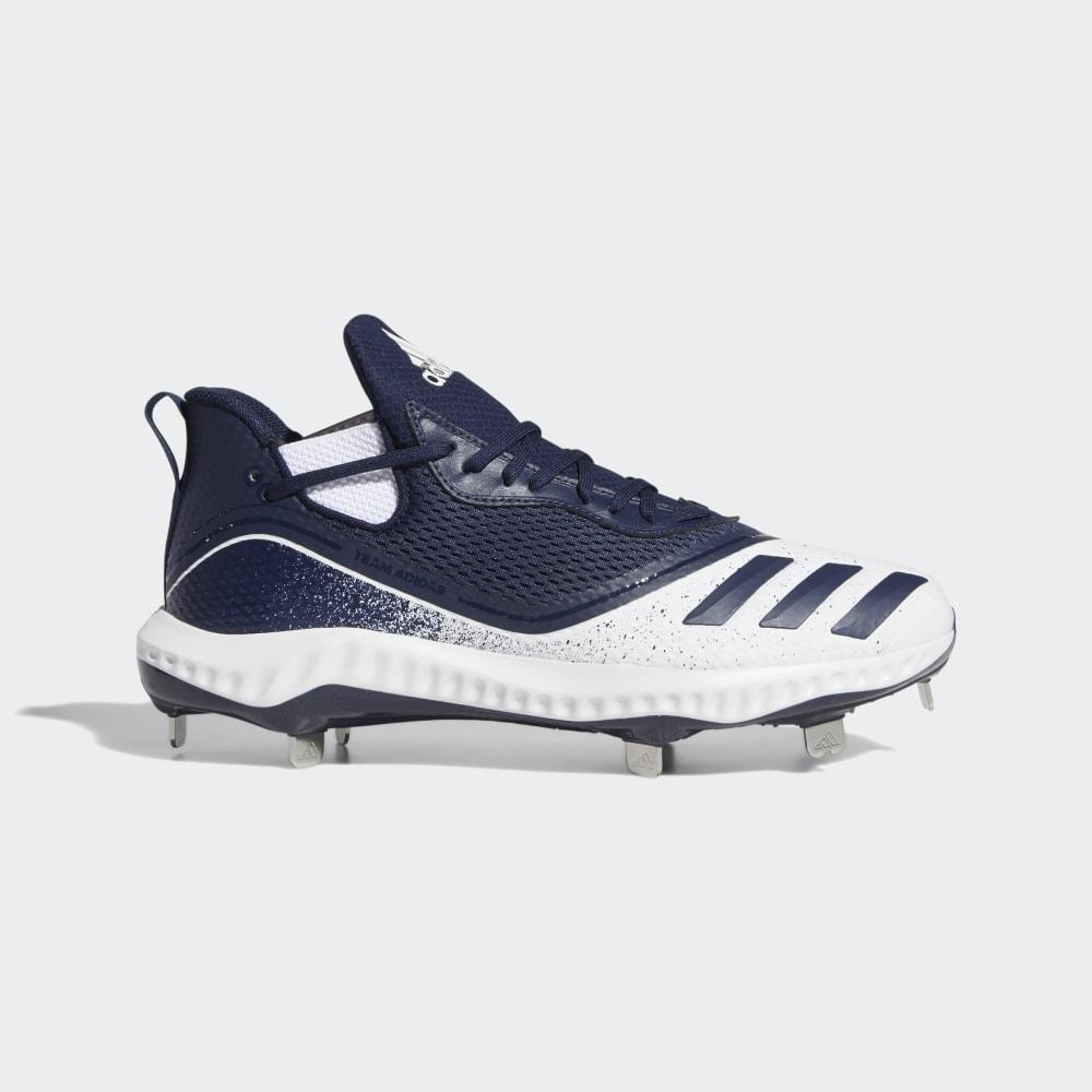 Adidas Men's Icon V Bounce Baseball Cleats White/Navy Ireland G28265